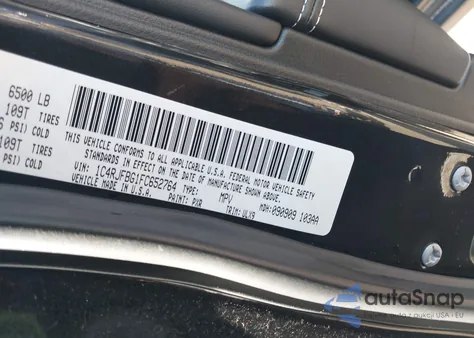 2015 Jeep Grand Cherokee Limited из США, поврежденный, VIN 1C4RJFBG1FC652764